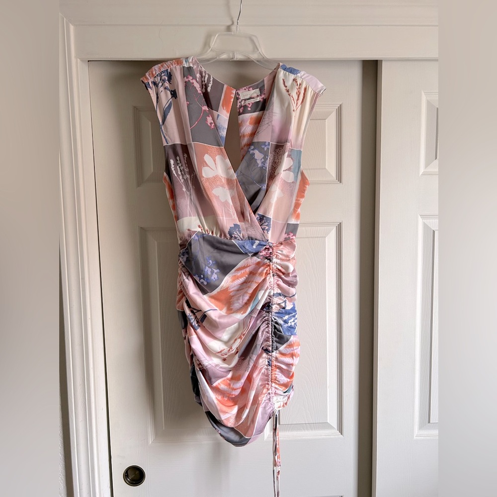Urban Outfitters Short Sleeve Surplice Mini Dress